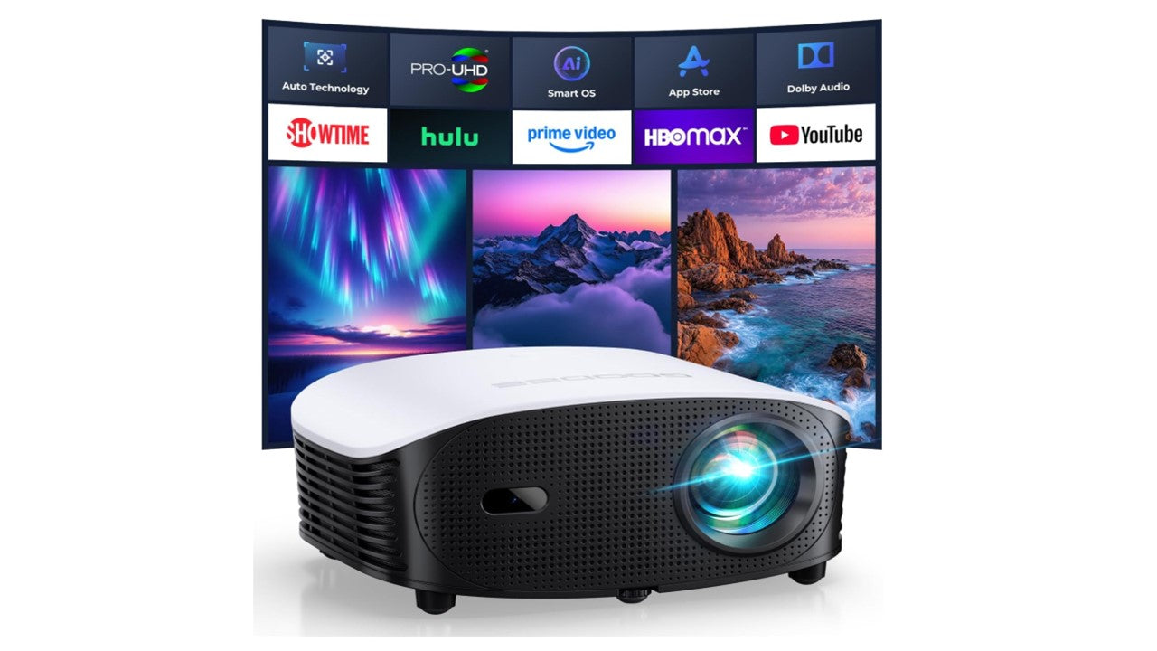 Proyector Inteligente 4K WiFi con Netflix y Auto Enfoque